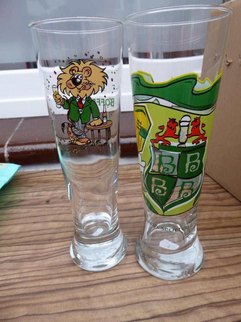 verre a bière bofferding  Luxembourg, Collections, Enlèvement ou Envoi, Comme neuf, Verre ou Verres