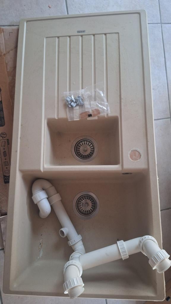 Spoelbak/wasbak, Enlèvement, Utilisé, Chrome, Lavabo