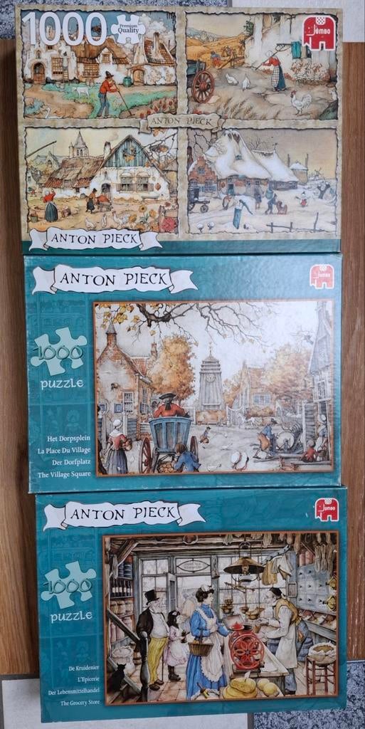 Jumbo puzzels Anton Pieck - 1000 stuks, Ophalen of Verzenden, Zo goed als nieuw
