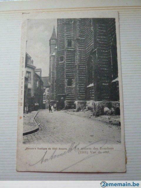 CPA d'Anvers datant de 1904 et 9 cartes Expo Intern. de 1930, Collections, Enlèvement ou Envoi, Avant 1920, Affranchie, Belgique et Luxembourg