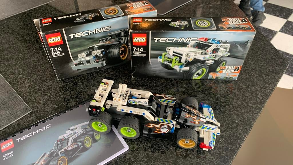 Lego 2+1 nr 42046 en 42047, Ophalen of Verzenden, Gebruikt