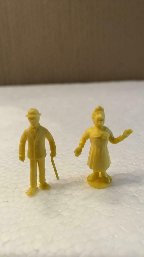 Stenval figuurtjes kuifje tintin 1971 - GEEL, Verzamelen, Ophalen of Verzenden, Kuifje, Zo goed als nieuw