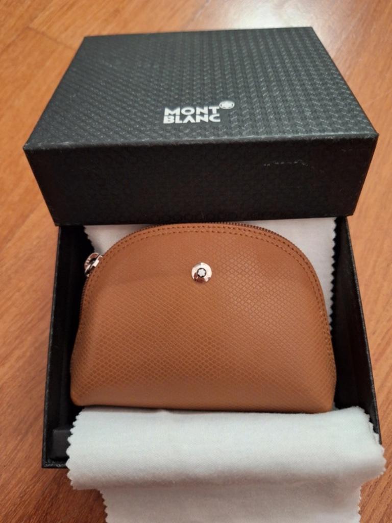 Montblanc geldbeugeltje, Handtassen en Accessoires, Portemonnees, Bruin, Nieuw, Leder, Ophalen