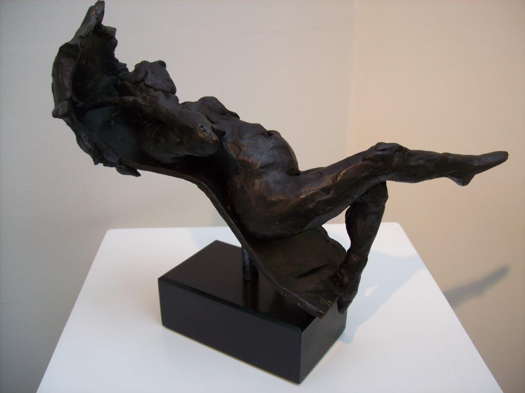 "Zonnebaadster" - Freddy Van Dyck, Antiek en Kunst, Ophalen of Verzenden