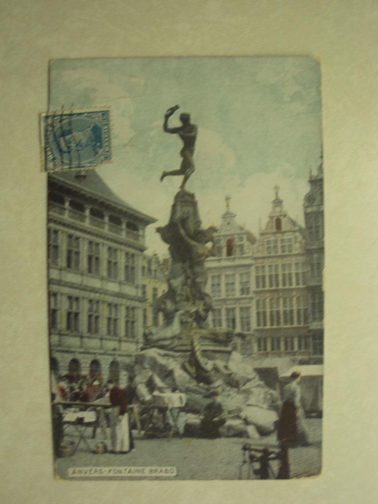 53351 - ANVERS - FONTAINE BRABO - ZIE 2 FOTO'S, Envoi