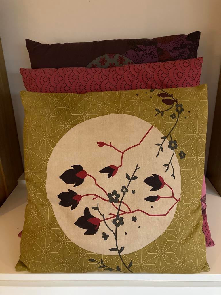Ensemble de 3 grands coussins Maison du Monde, Maison & Meubles, Accessoires pour la Maison | Coussins, Utilisé, Violet, Enlèvement