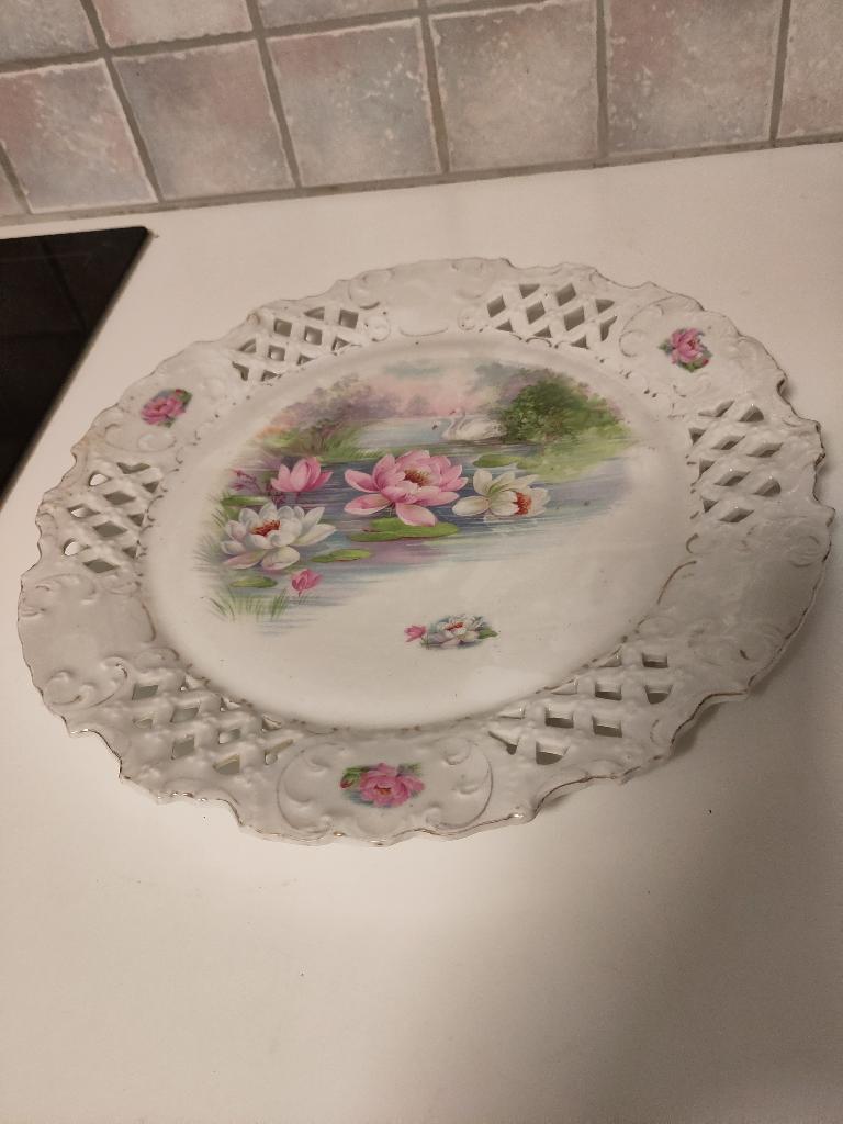Assiette vintage nénuphars, Antiquités & Art, Enlèvement