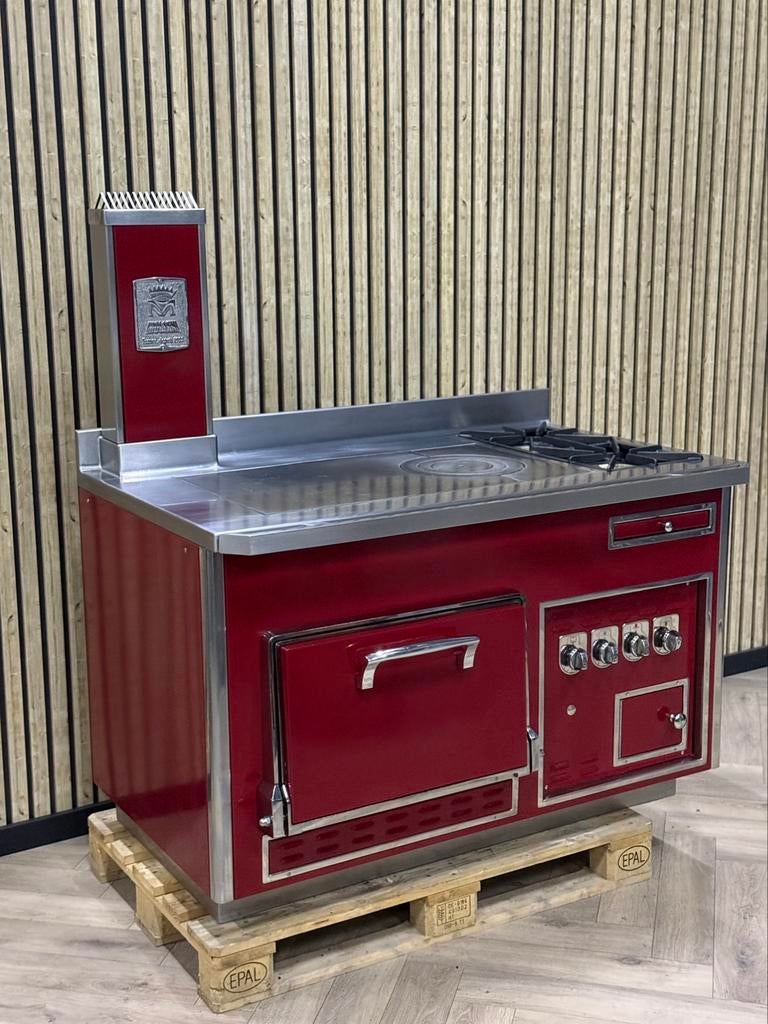 Molteni Bordeaux Gas + GASOVEN + Coup de Feu, Elektronische apparatuur, Fornuizen, Ophalen of Verzenden, Grill, Gas