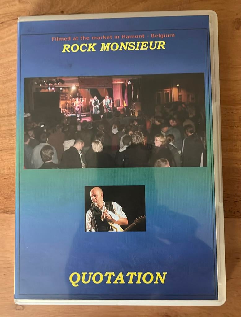Rock Monsieur Live - Quotation concert - DVD, Ophalen of Verzenden, Zo goed als nieuw