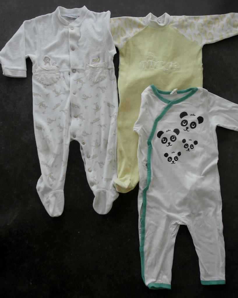 3 Pyjamas  Bébé  Taille 74, Enlèvement ou Envoi, Utilisé, Premaman, Garçon ou Fille