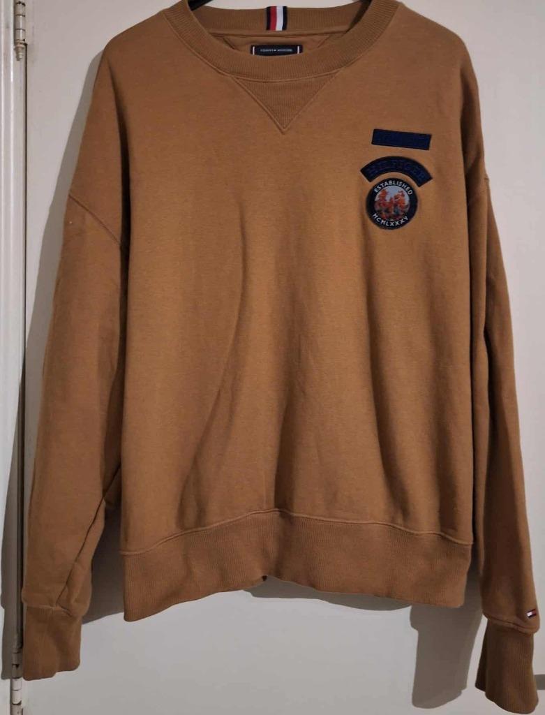 Très beau pull de marque Tommy Hilfiger, taille XL, Comme neuf, Brun, Envoi, Tommy Hilfiger