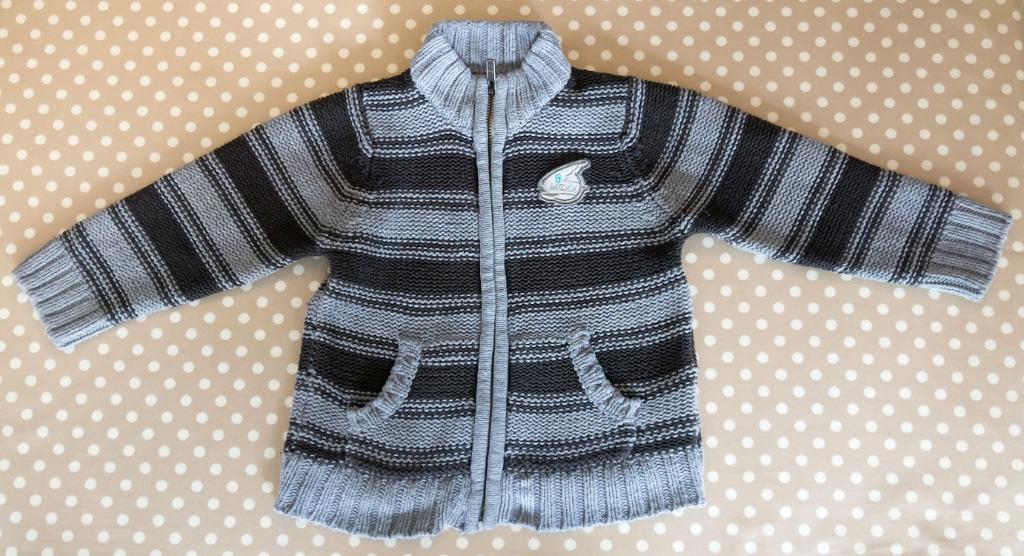 Grijs gestreepte wintergolf Mexx, maat 92/24-30M, Kinderen en Baby's, Kinderkleding | Maat 92, Mexx, Gebruikt, Trui of Vest, Ophalen of Verzenden