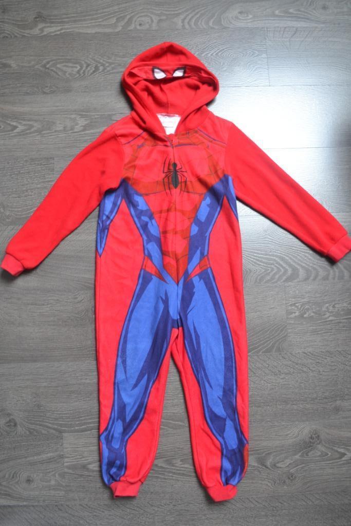 Combinaison/pyjama/déguisement Spiderman - taille 8 ans, Enlèvement ou Envoi, Utilisé, Garçon ou Fille, Autres types