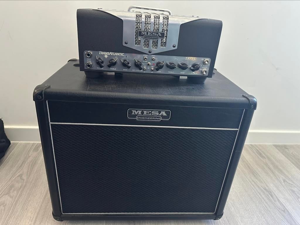 Mesa Boogie TA 15 met cabinet, Ophalen, Zo goed als nieuw, Gitaar, Minder dan 50 watt
