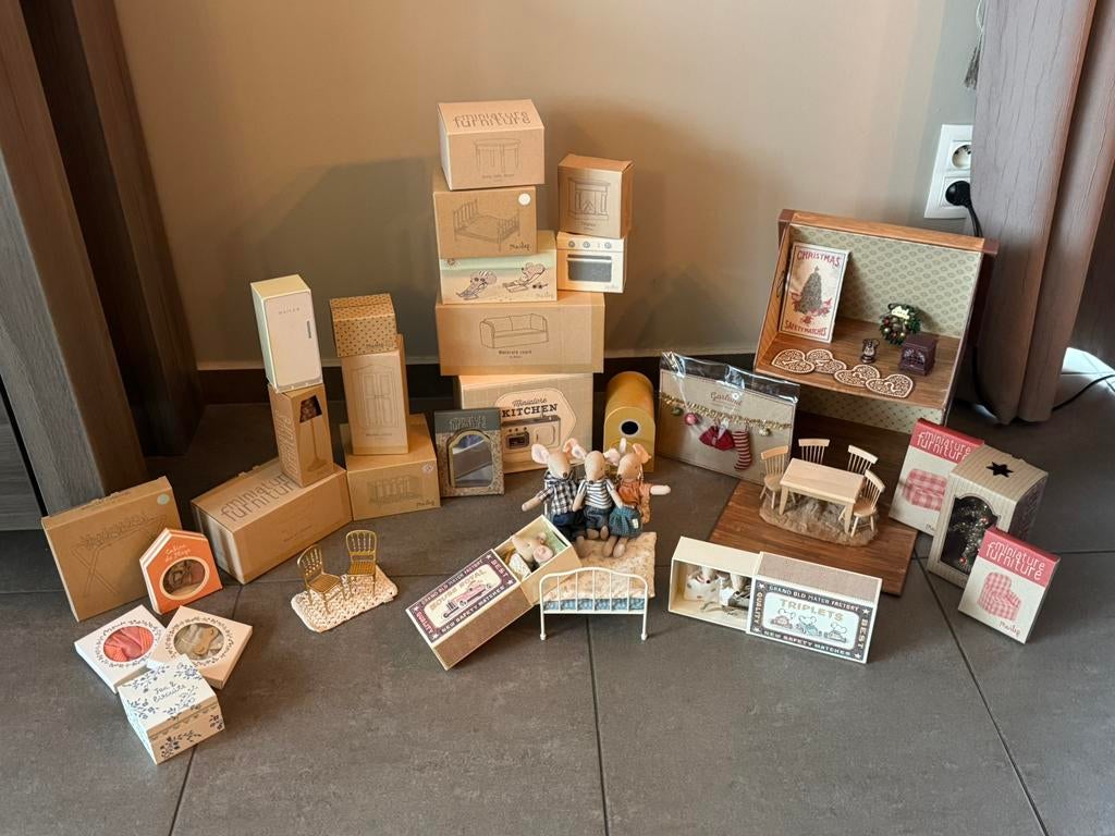 Volledige set Maileg, Enlèvement, Utilisé, Maison de poupées