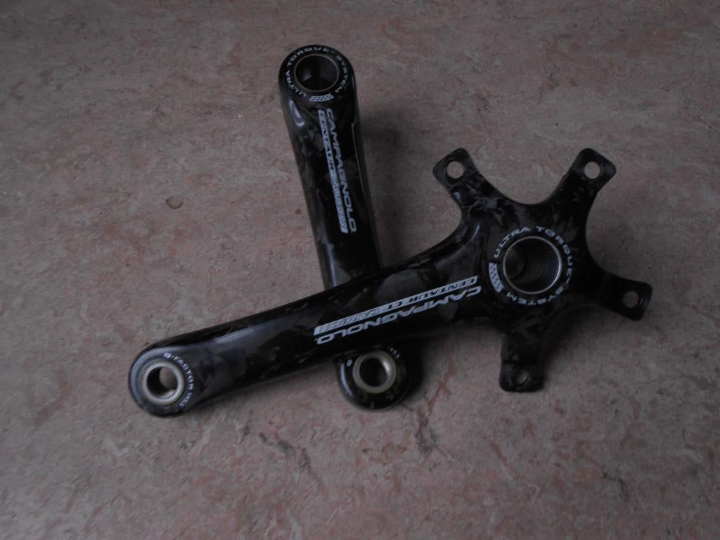 campagnolo crankstellen, Fietsen en Brommers, Fietsonderdelen, Zo goed als nieuw, Crankstel of Pedalen, Carbon, Ophalen of Verzenden