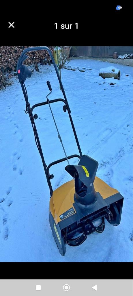 Chasse neige électrique fonctionne Super bien