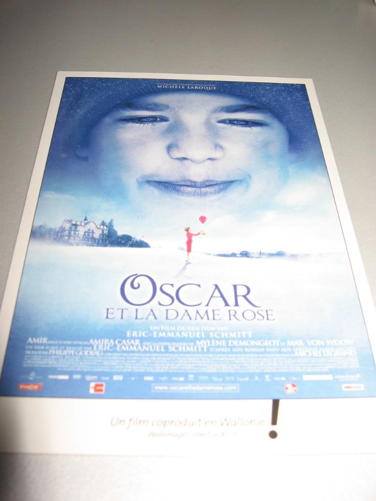 Carte postale publicitaire du film "Oscar et la dame rose"., Enlèvement ou Envoi, Neuf, Film, Photo ou Carte