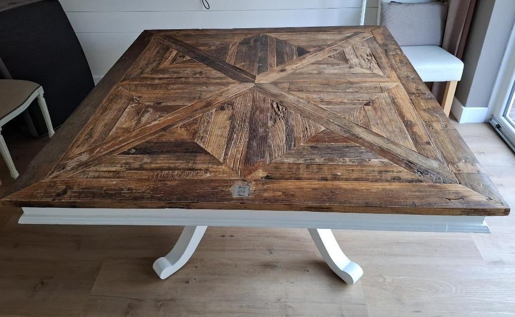 Eettafel Rivièra Maison Chateau Belvédère 150 x 150, Huis en Inrichting, Tafels | Eettafels, Ophalen, Gebruikt, 150 tot 200 cm