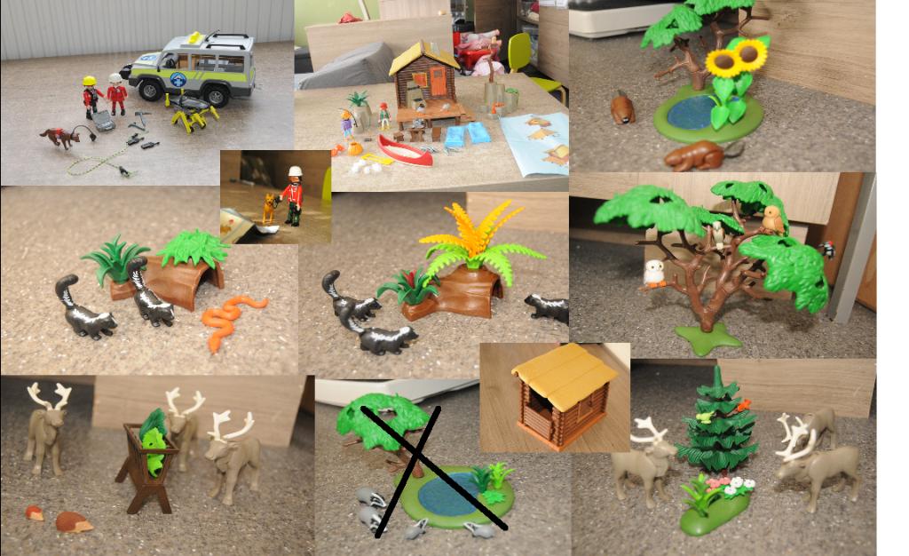 playmobil dieren van het bos, bosdieren, redding bergen (1), Ophalen of Verzenden, Gebruikt, Complete set