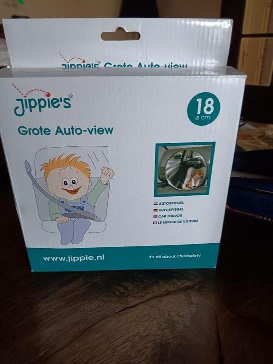 Jippie's grote autospiegel zwart, Ophalen, Zo goed als nieuw