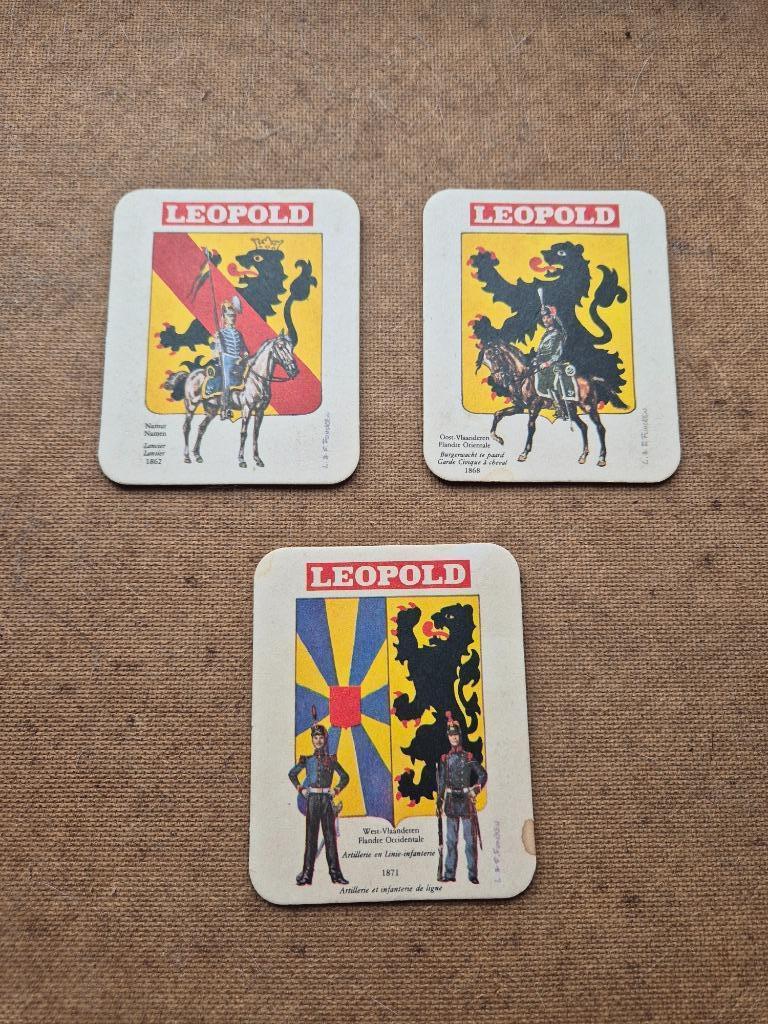 Sous bock Leopold (modèle 4), Collections, Enlèvement ou Envoi, Utilisé, Sous-bock, Autres marques