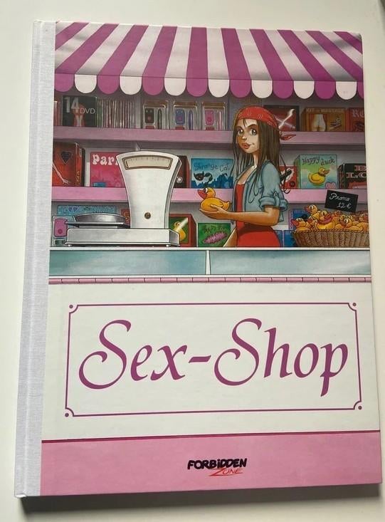 Magasin sexuel - Sex shop (dédicace de Turf) bd, Boeken, Stripverhalen, Turf, Eén stripboek, Ophalen of Verzenden, Zo goed als nieuw
