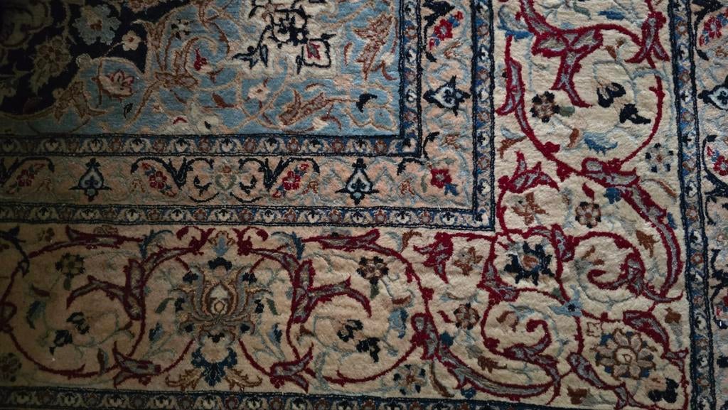 Tapis persan noué à la main Naïn avec soie, avec certificat, 200 cm ou plus, 200 cm ou plus, Comme neuf, Enlèvement