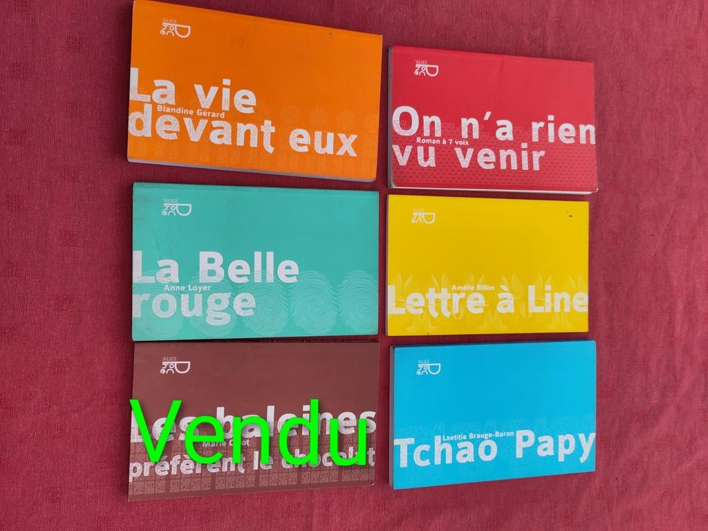 6 livres jeunesse Alice Poche, Comme neuf