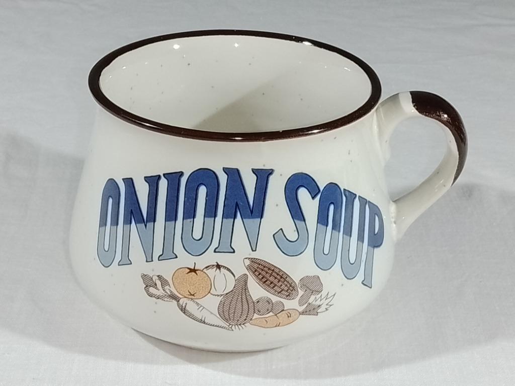 Soeptas - Onion Soup, Huis en Inrichting, Gebruikt, Keramiek, Overige typen, Ophalen of Verzenden