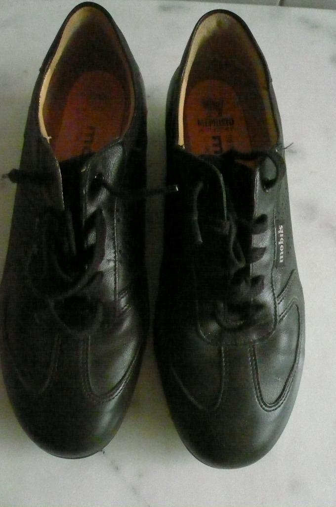 Mephisto Mobils - zwart lederen schoenen, Kleding | Dames, Schoenen, Ophalen of Verzenden, Zo goed als nieuw, Zwart