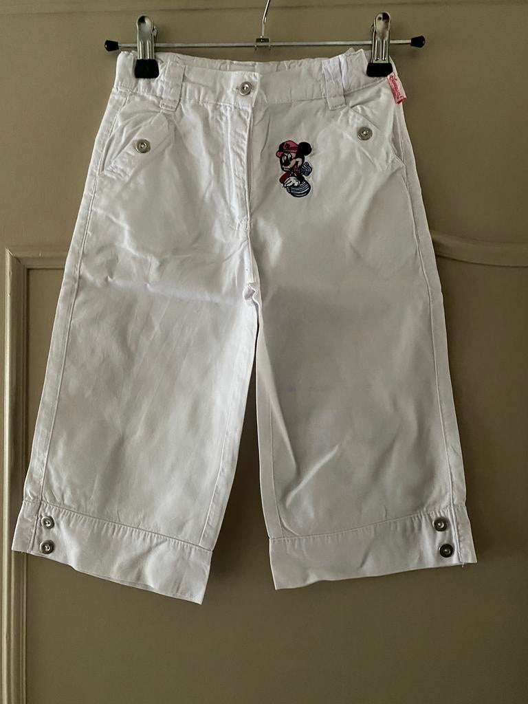 Pantalon blanc signé Disney Resort Paris, Pantalon, Disneylan Ressort Parijs, Enlèvement ou Envoi, Comme neuf