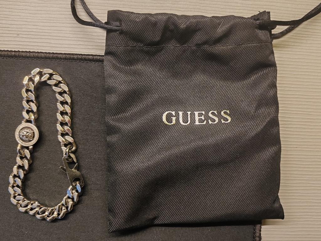Guess Armband voor heren, Ophalen of Verzenden, Nieuw, Zilver, Staal