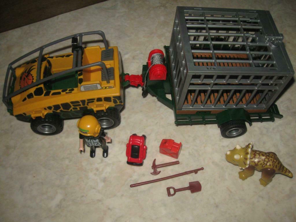 playmobil amfibievoertuig met Triceratops, Ophalen of Verzenden, Zo goed als nieuw