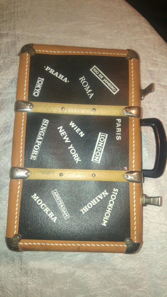 Vintage Valise malette deco 38 x 24 x 13 cm, Enlèvement ou Envoi, Utilisé