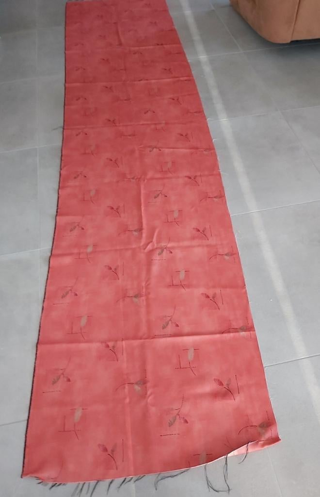 Pièce de tissu pour tenture orange  - corail, Envoi, Comme neuf