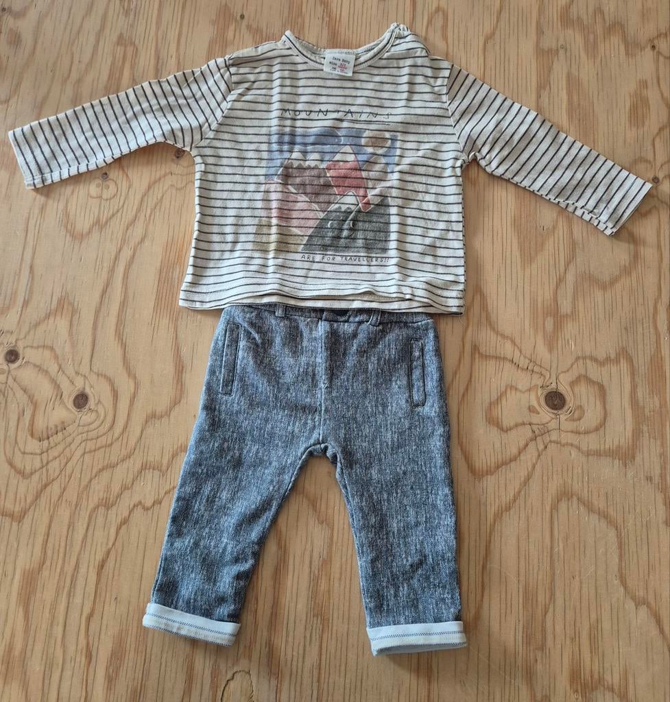 Setje met 2x gedragen broekje (babyborrel + doop) - M. 62/68, Enfants & Bébés, Vêtements de bébé | Taille 62, Garçon, Enlèvement ou Envoi