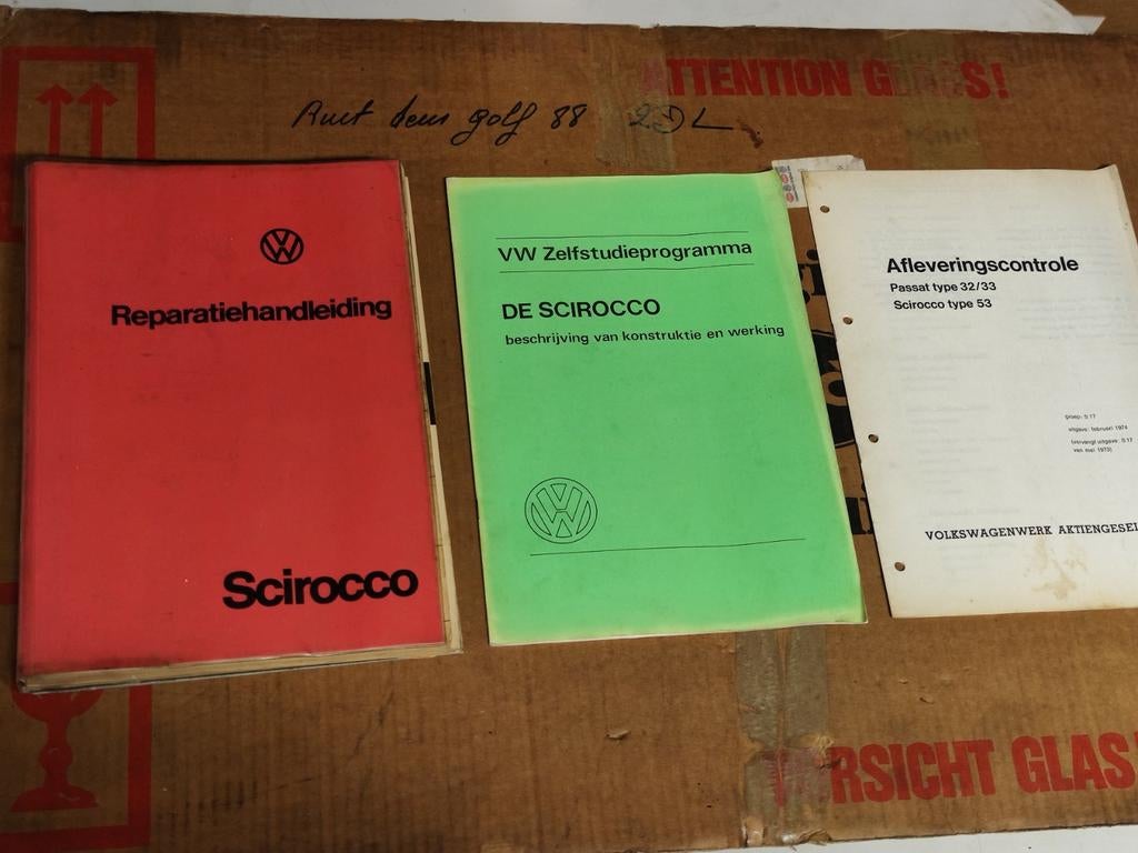 VW Scirocco I handboek reparatie handleiding origineel 1, Ophalen of Verzenden