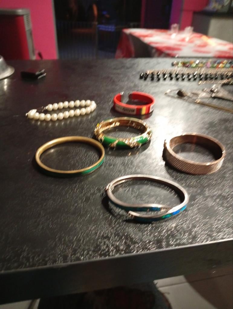 Divers bracelets fantaisie, Enlèvement ou Envoi, Vert, Argent