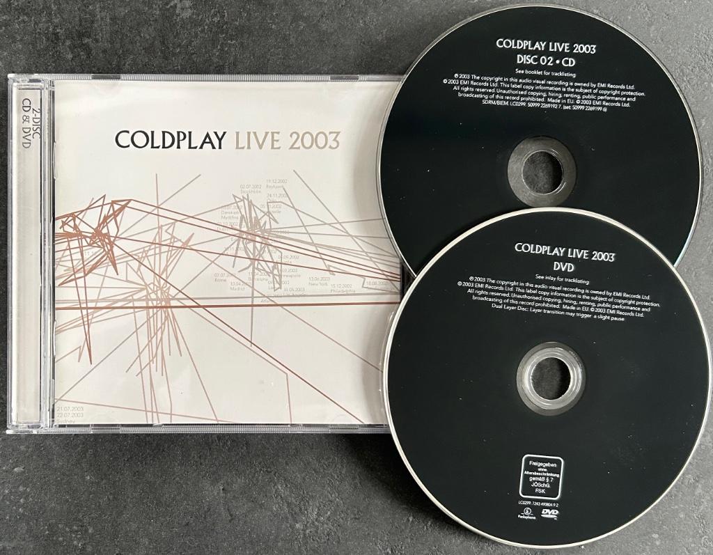 COLDPLAY - Live 2003 ( CD & DVD ), Envoi, Comme neuf, Pop rock