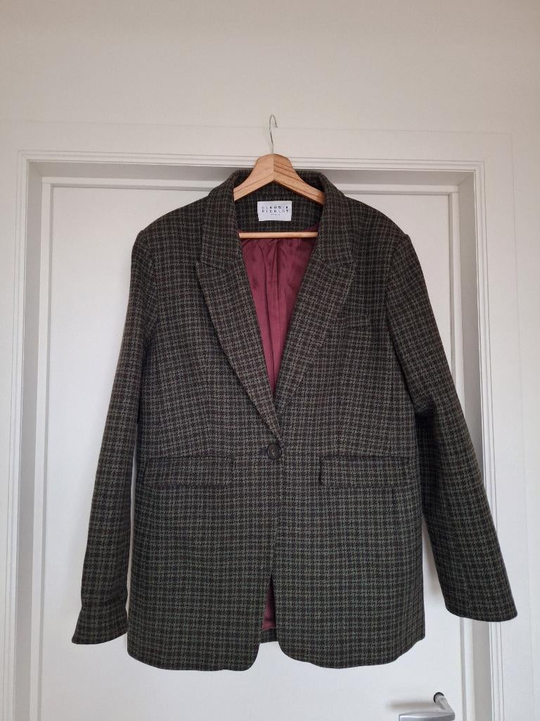 Blazer à carreaux Claudie Pierlot taille 38, Taille 38/40 (M), Comme neuf, Manteau, Vert