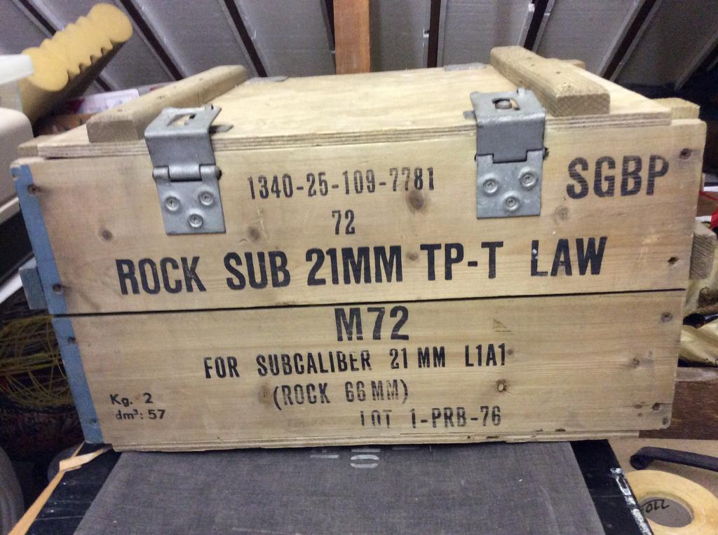 Boîte à munitions, Enlèvement