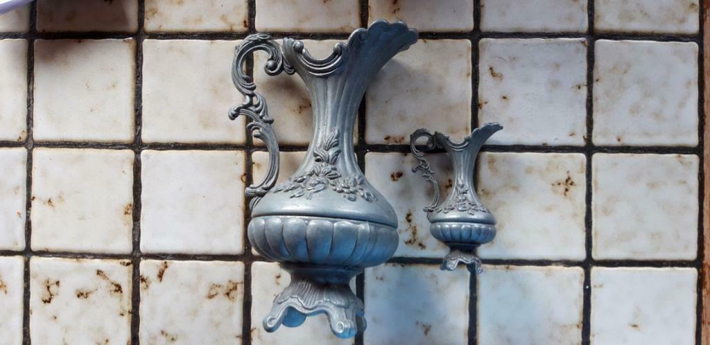 Vases en zamak anciens ( faux étain ), Antiquités & Art, Enlèvement ou Envoi