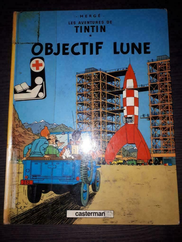 Kuifje Objectief Maan, Eén stripboek, Hergé, Ophalen, Gelezen