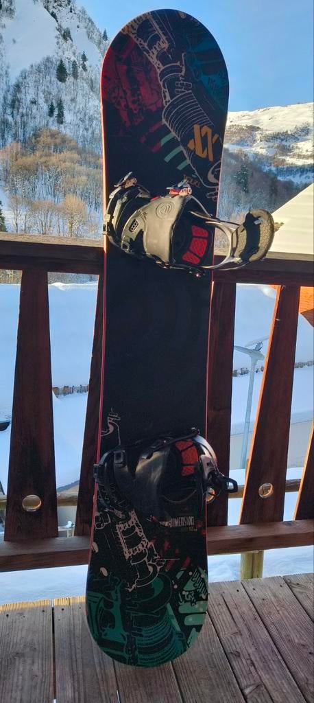 Volkl Dimension 159 Extra Wide met Flow GT Five bindingen, Sport en Fitness, Ophalen, Bindingen