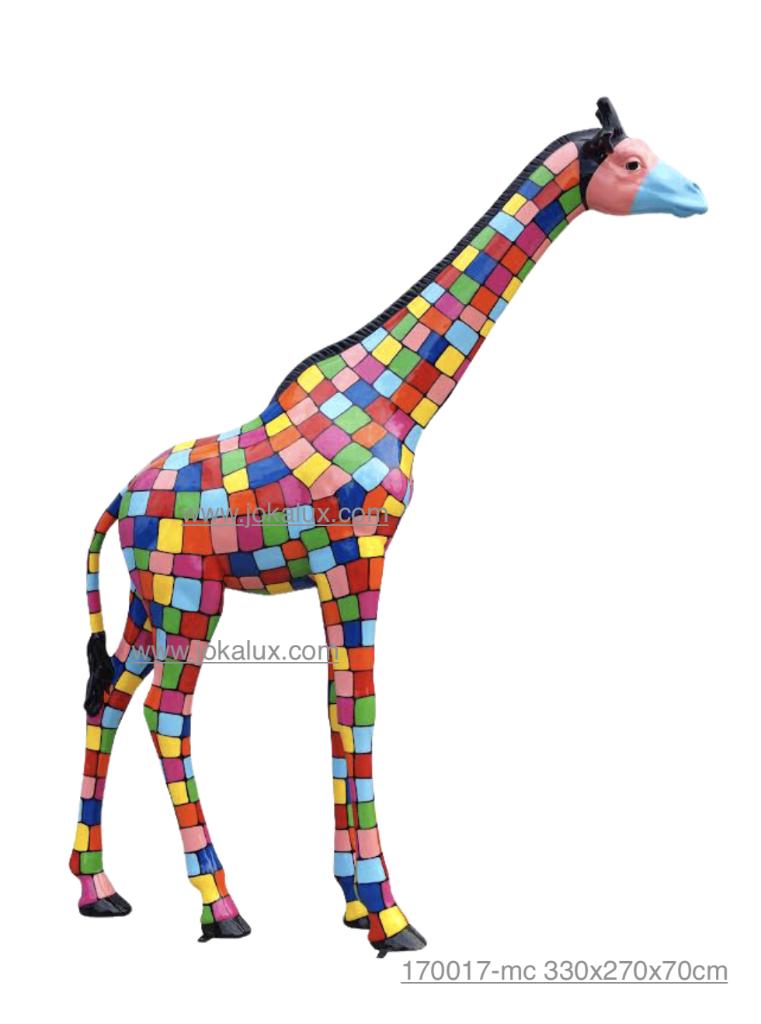 tuin beeld kunst giraffe - gorilla - krokodil bulldog XXL, Enlèvement ou Envoi, Neuf, Synthétique, Abstrait