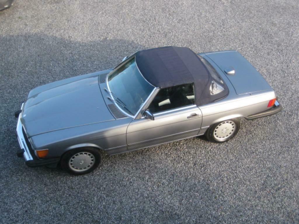 Mercedes SL 560 Cabrio 87 Pearl Grey Metallic 4 zit +Carfax, foto 6