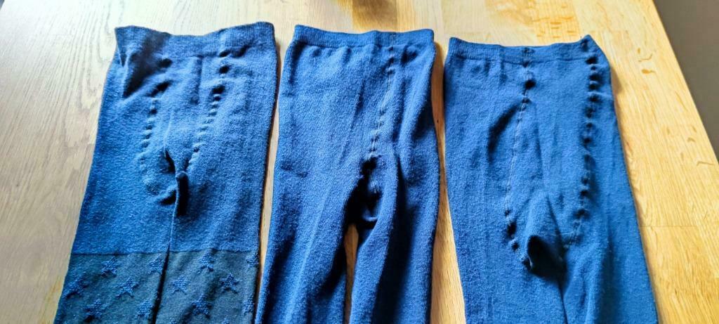 3 marine blauwe broekkous kousebroek 134 140 nieuwstaat, Pantalon, Enlèvement ou Envoi, Comme neuf, ANDERE