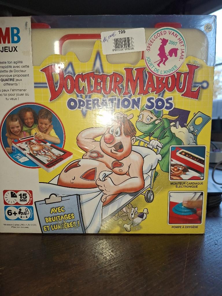 DOCTOR MABOUL OPERATIE SOS, Hobby en Vrije tijd, Gezelschapsspellen | Bordspellen, Gebruikt, Vijf spelers of meer, Ophalen of Verzenden