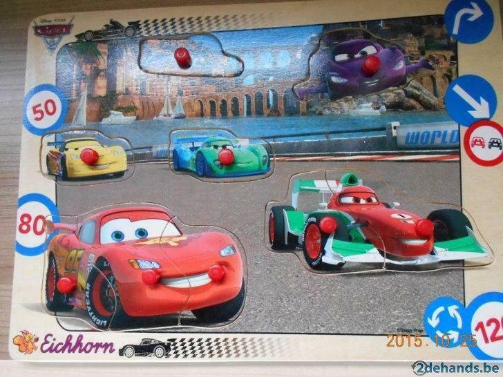 houten puzzel cars, Utilisé